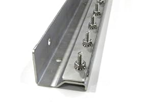 Strivide - Strip Curtain Door Hardware - 304 Stainless Steel Strip Door Hanger, Universal Jamb or Wall Mount, Commercial Industrial use Plastic Strip Door Hanger- 3 Foot Section
