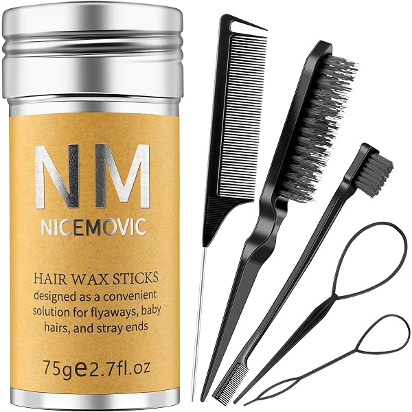 Nishlady Hair Stick Wax – Stylingwachs Mit Avocadoextrakt, Für Präzise Kantenkontrolle, 75 G