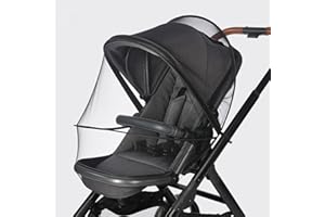 WVMKOR Baby Stroller Mosquito Net Universal Breathable Stroller Canopy Cover with Mosquito Netting for Infant Toddler Pushchair (Black)