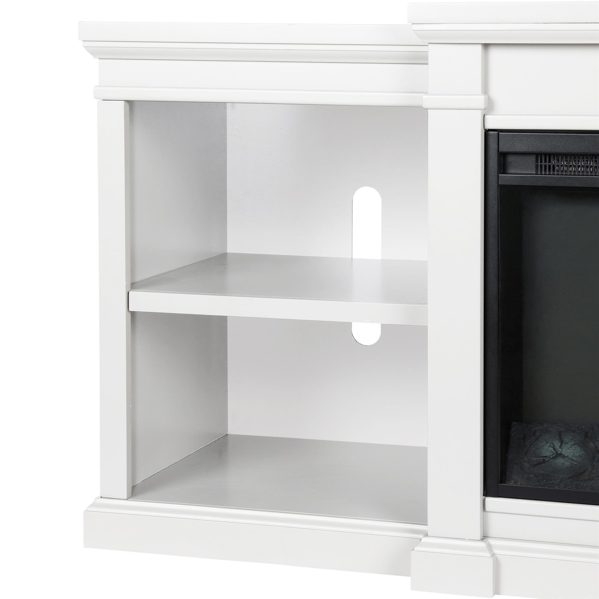 Ameriwood Home Manchester Fireplace TV Stand, White