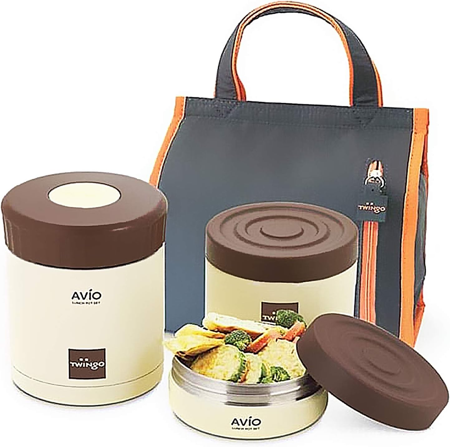 Twingo Vacuum stainless steel Thermos Thermal Lunch Box Food Container 980ml