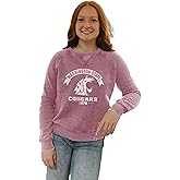 Blue 84 NCAA womens Ncaa Officially Licensed Women's Crewneck Sweatshirt Burnout Vintage Scholar
