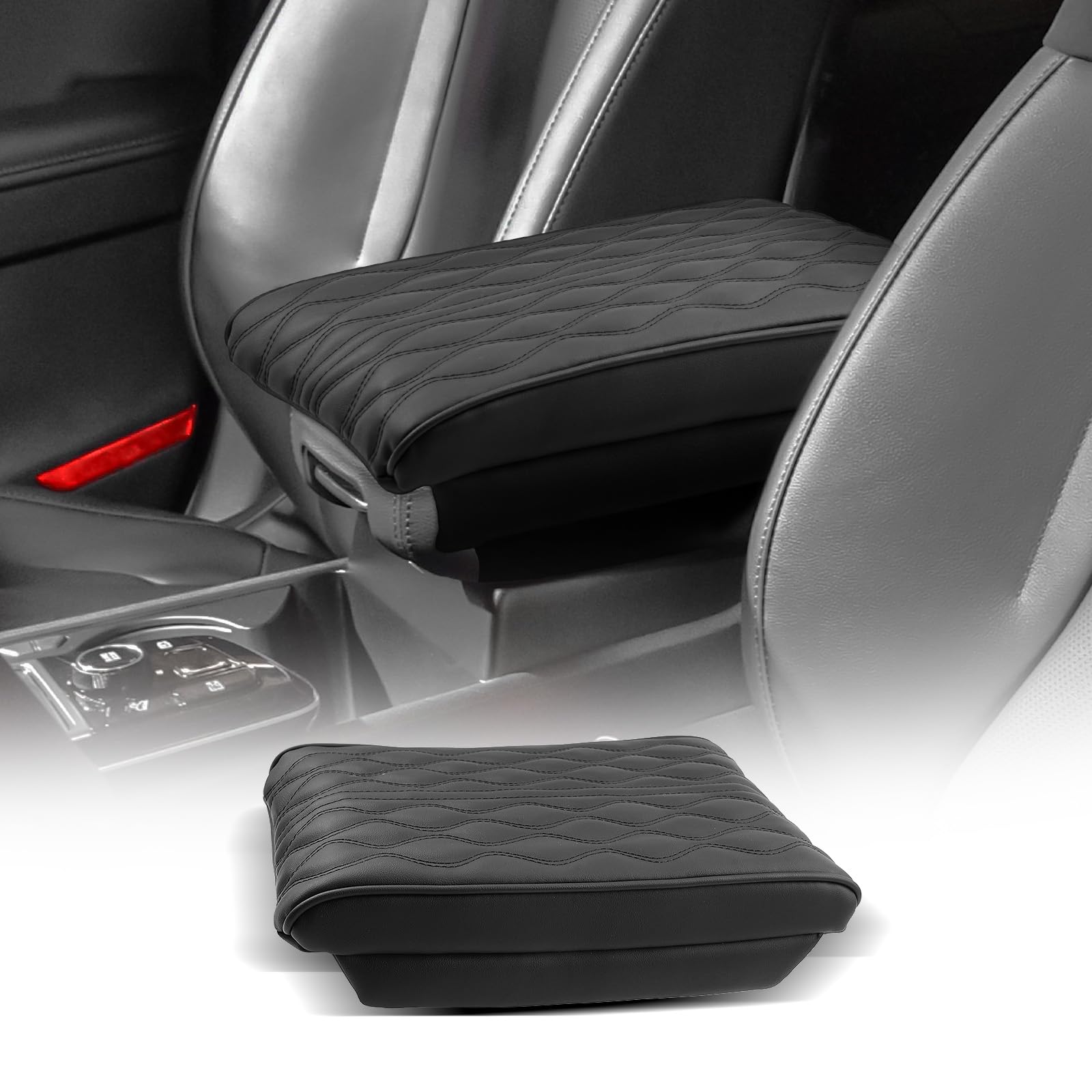 Photo 1 of CDEFG for 2025 2026 Kia Sportage Center Console Cover Armrest Box Cover for Sportage (LX, EX, X-Line, SX, SX Prestige, X-Pro, X-Pro Prestige) Accessories Arm Rest Protector