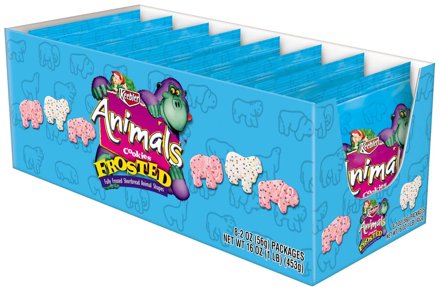Keebler Frosted Animal Cookie, 2Ounce Packages (Pack of 96)