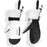 Supertrip Ski Mittens Men Women, Waterproof Snowboard Mittens Gloves Touch-Screen Anti-Slip Snow Mitts 3M Thinsulate, Warm Insulated in Cold Weather Winter