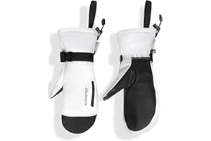 Supertrip Ski Mittens Men Women, Waterproof Snowboard Mittens Gloves Touch-Screen Anti-Slip Snow Mitts 3M Thinsulate, Warm Insulated in Cold Weather Winter