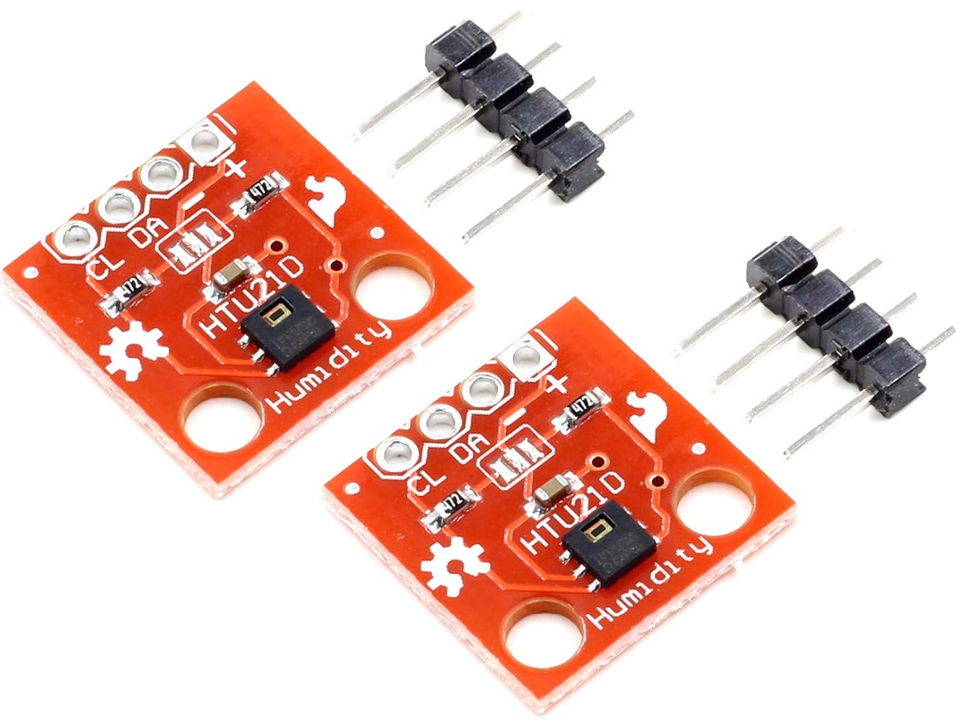 TECNOIOT 2pcs HTU21D Temperature and Humidity Sensor Module Temperature Sensor Breakout