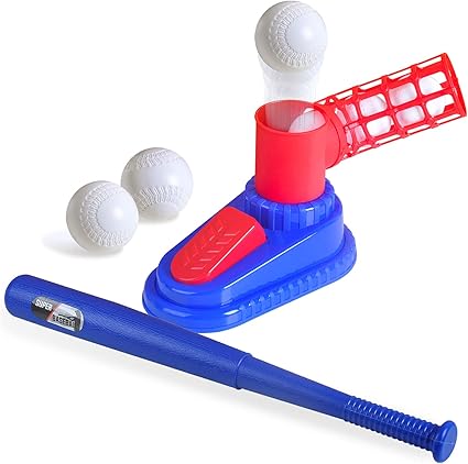 plastic tee ball set