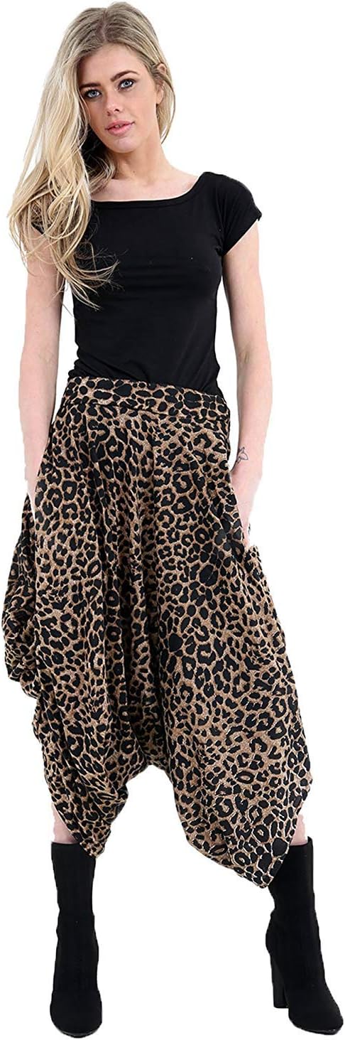 Candid Styles Womens Hareem Baggy Lagen Look Ali Baba Pants Stretch Trousers Leggings 8-26