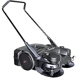 30" Battery Powered Push Sweeper with Triple Power