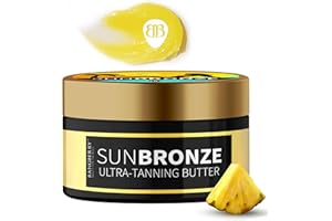 BANGBERRY Original Sun Bronze Ultra Tanning Butter - Pineapple Swirl, Use in the sun outdoor or tanning bed Better than tanning oil Tan faster with premium natural ingredients Safe for Sensitive Skin