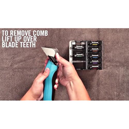wahl professional animal stainless steel attachment guide combs for detachable