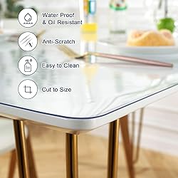 OstepDecor Clear Desk Pad, 16 x 72 Inch Clear Desk