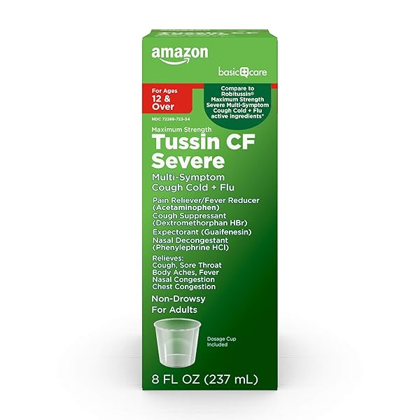 AMAZON BASIC CARE TUSSIN SEVERE CF MAX SYRUP,...