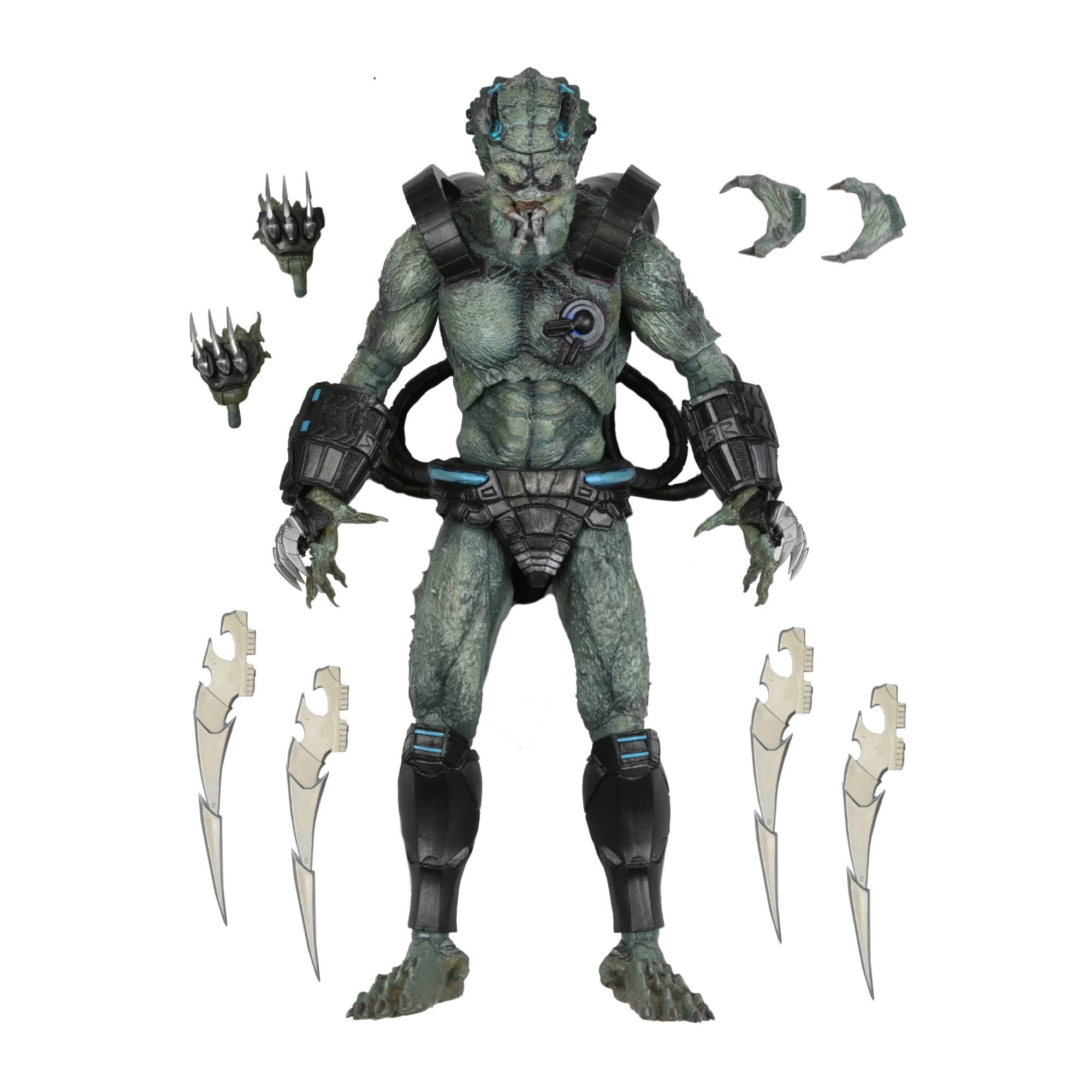 NECA 51589 PREDATOR - Concrete Jungle - Figurine Ultimate Deluxe Stone Heart 25cm,Black