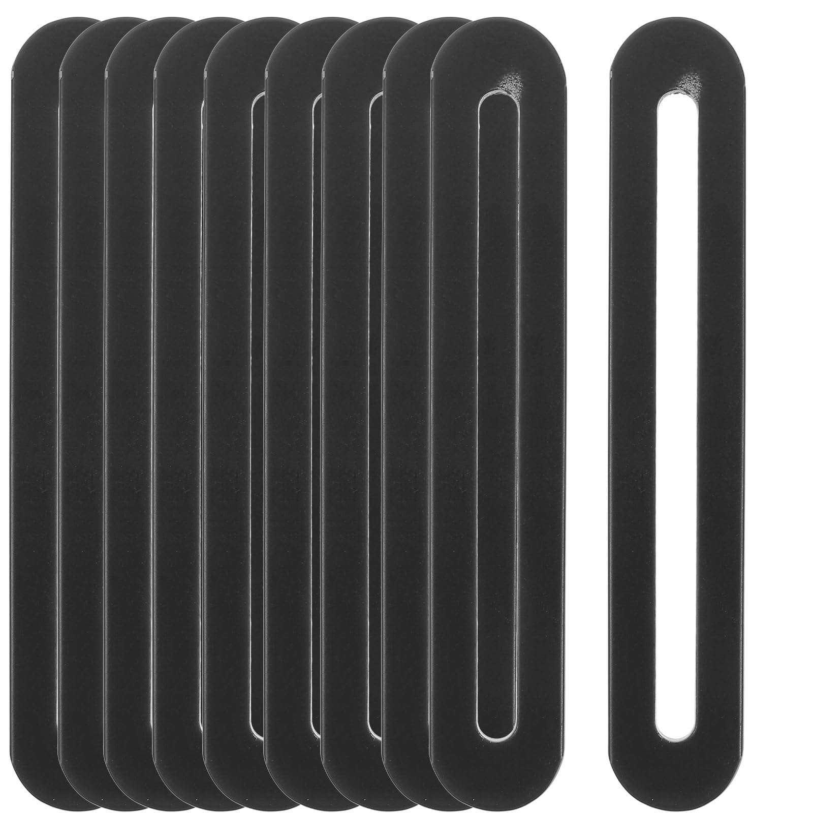 UKCOCO 10pcs Stainless Steel Adjustable Flat Mending Plates Furniture for Reinforcement Easy Installation for Chair Desk Sofa Cabinet Repair