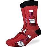 Good Luck Sock Men's Ketchup Socks, Big & Tall, Shoe Size 13-17
