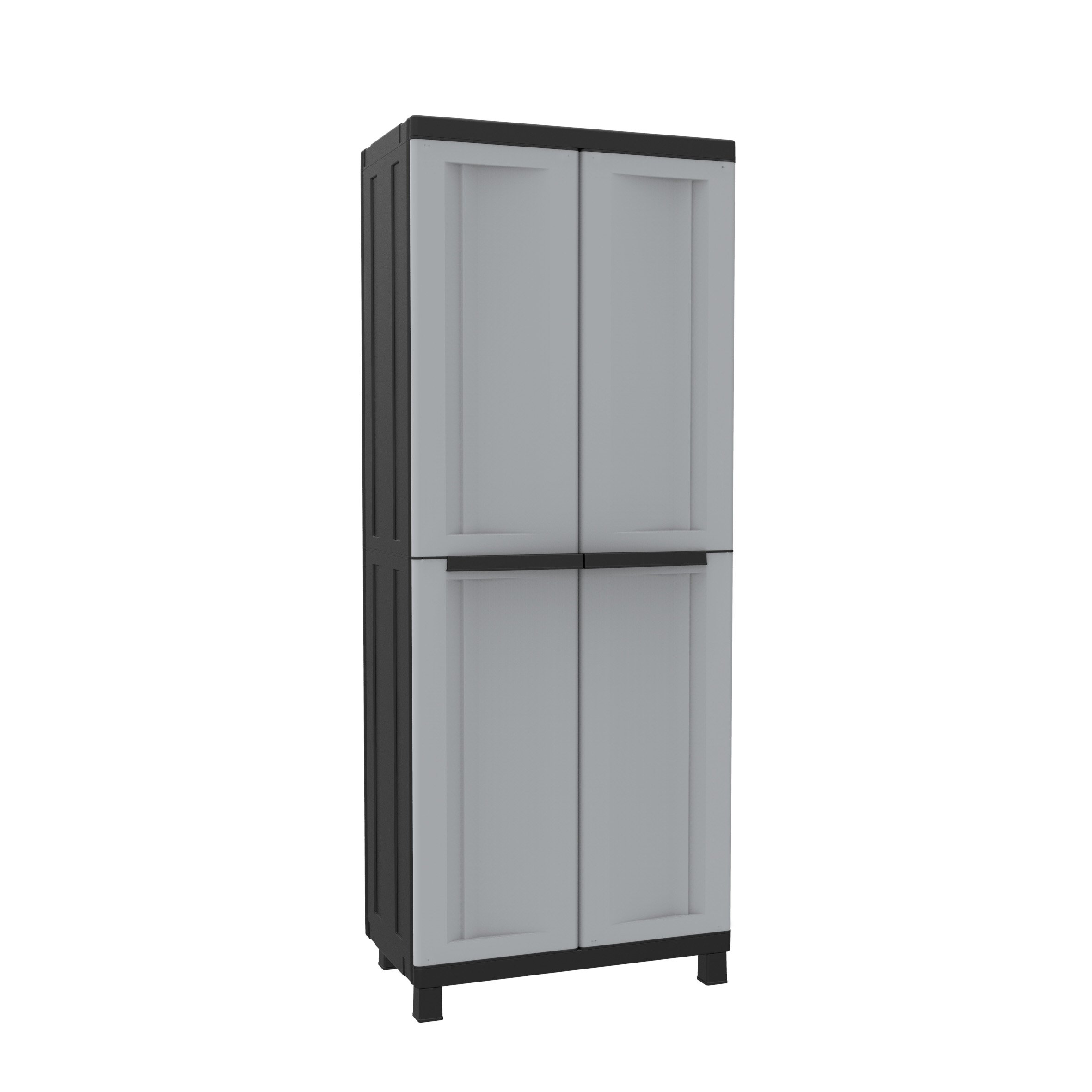 Terry, Twist Black 2680, 2 Door Cabinet, 3 Internal Shelves - 68x39x170 cm
