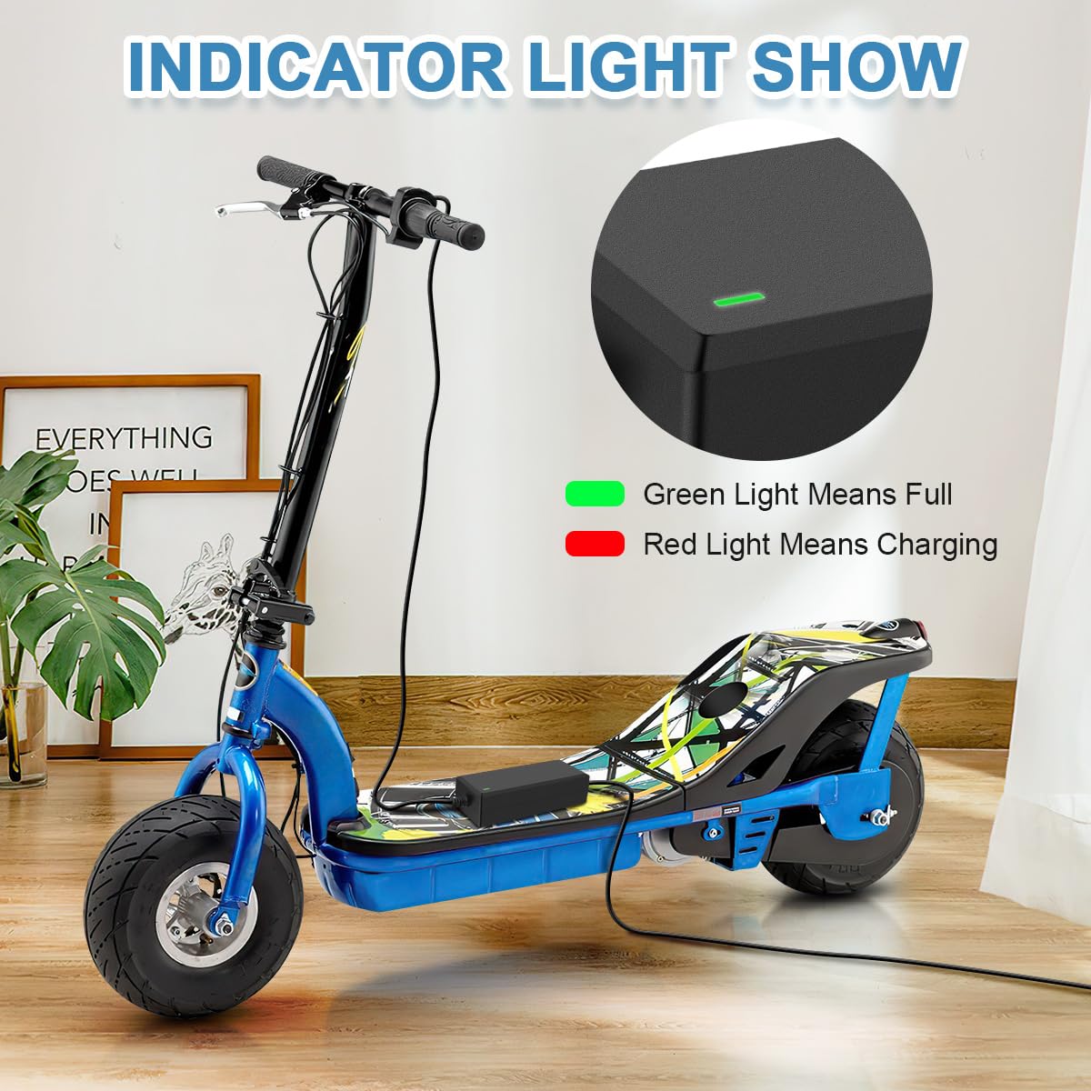 24V 2A 3-Pin XLR Electric Scooter Battery Charger for Go-Go Elite Traveller Plus HD US, Pride Mobility Scooter, Ezip Mountain Trailz, Jazzy Power Chair, 4 Wheel Mobility