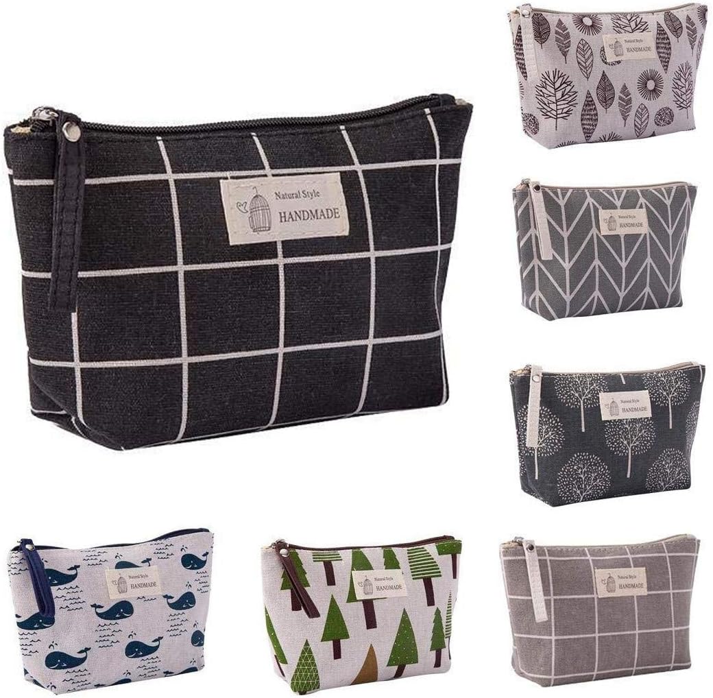 Cosmetic Bag for Women,TooTu Adorable Roomy Makeup Bags Travel Toiletry Bag Purse Accessories Organizer Sloth Gifts (Black Lattice)