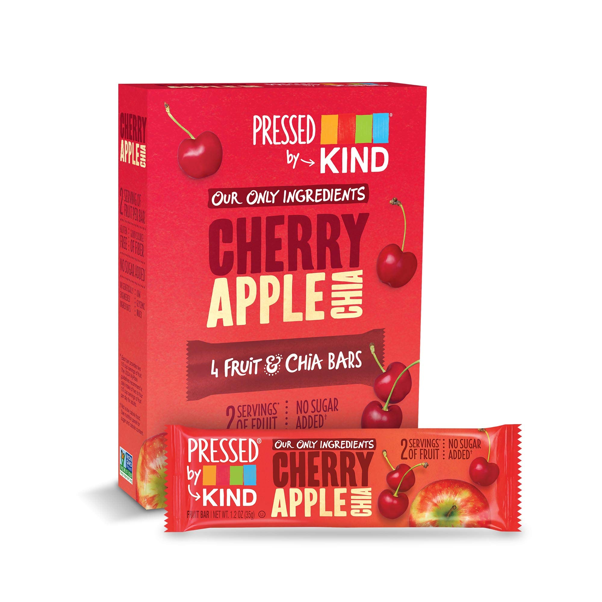 KIND Whole Fruit Bars, Cherry Apple Chia, 24 Count