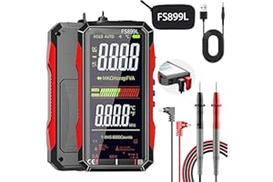 PJPKOW FS899L Digital Multimeter - 6000 Counts True RMS AC/DC Voltage Tester with Color Screen, USB-C Rechargeable, NCV, Capacitance & Non-Contact Voltage Detection for Home and Automotive Use
