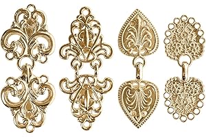 ZESION Vintage Shirt Clip - Dress Cinch, Cape Sweater Cardigan Shawl, Cloak Clips for Women - 4Pc