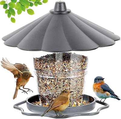 WLLKOO Bird Feeder Plastic Outdoor Hanging Bird Feeder 20 cm 40 oz