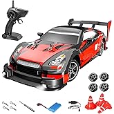 GoolRC RC Drift Car, 1:16 Scales GTR Model Pro RC Car, 4WD 30KM/H High Speed RC Racing Car 2.4GHz RTR Drift RC Cars with LED 