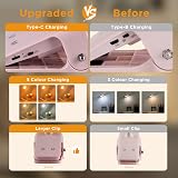 Akynite 3W Rechargeable Clip-On Bed Light Pink 28 LEDs Type C Charge view 8