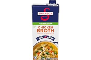 SWANSON S Natural Goodness Lower Sodium Chicken Broth, 32 oz Carton