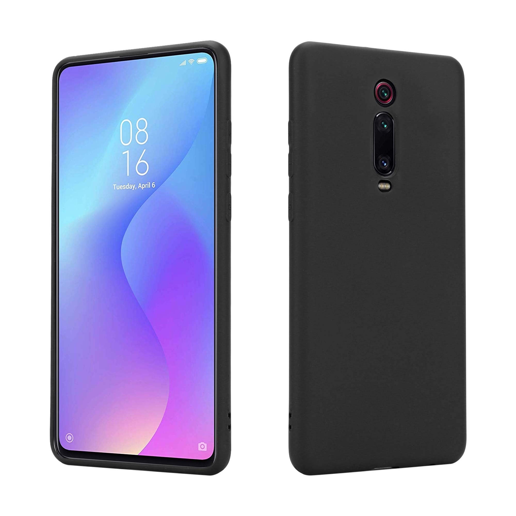HS Products HSP Matt Black Case compatible with Xiaomi Mi 9T Pro/9T | Premium TPU Silicone Case | Scratch-resistant Shockproof | Matte surface | Perfectly fitting, soft, ultra-thin protective case
