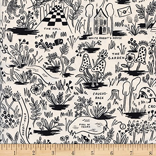 Cotton + Steel 0476812 Rifle Paper Co. Wonderland Magic Forest Neutral Fabric by the Yard