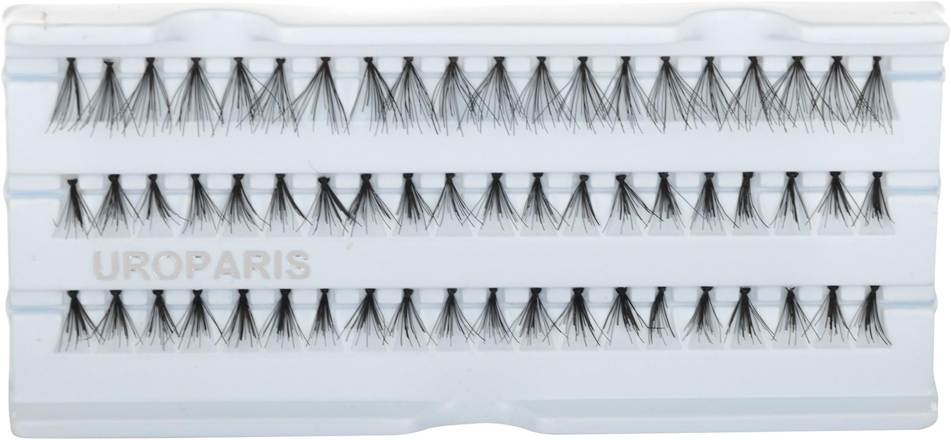 UROPARIS Plastic False Eyelashes for Women (Black, 20)