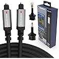 Monster Gen2 Essentials Digital Optical Toslink Cable, Sound Bar Optical Audio Cable with Gold Connectors, 4.9ft
