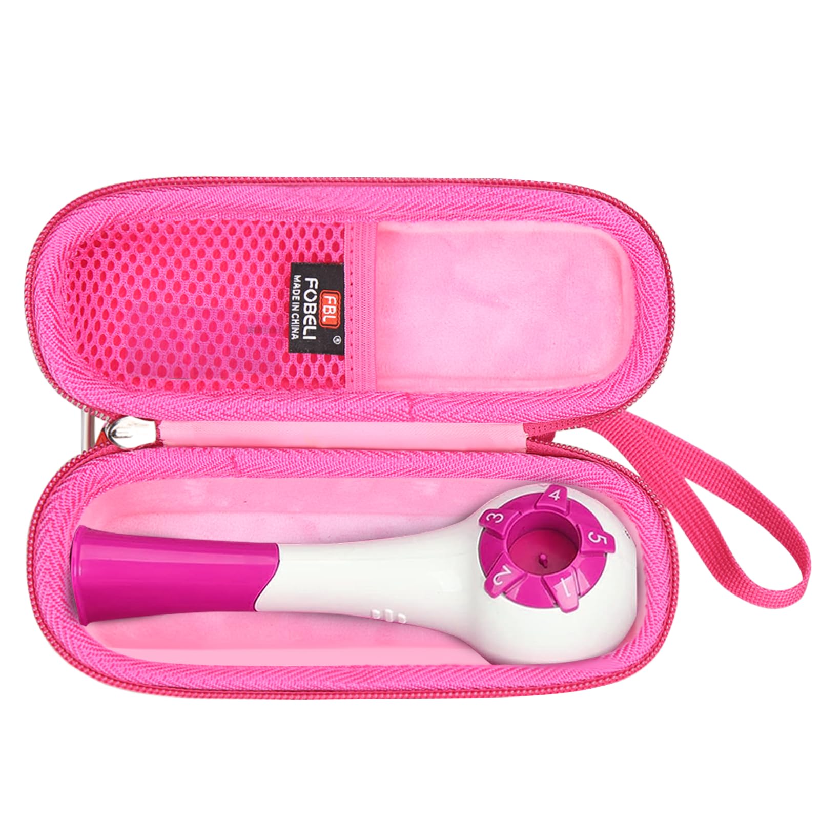 Photo 1 of FBLFOBELI EVA Hard Carrying Case Compatible with The Breather Pink Hand-Held Inspiratory Expiratory Muscle Trainer (Pink, Case Only)