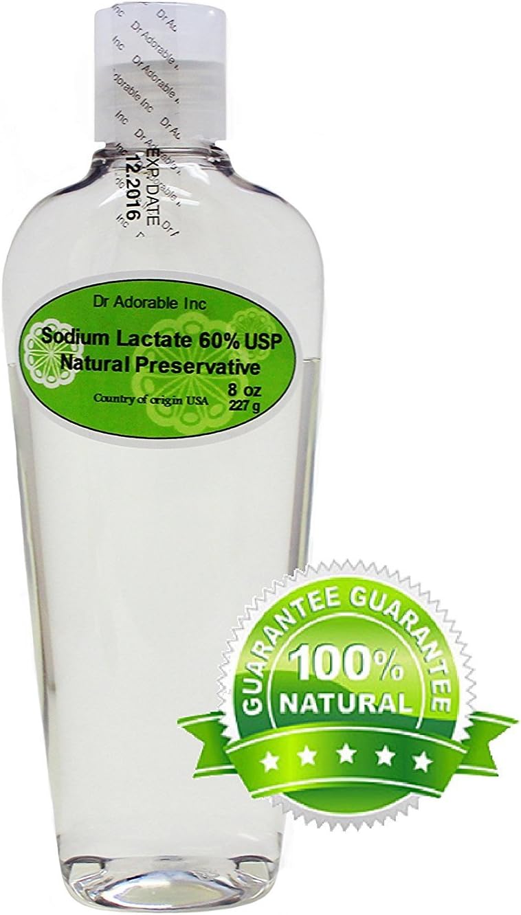 Dr Adorable Sodium Lactate 60% USP Natural Preservative 8 oz: Health & Personal Care