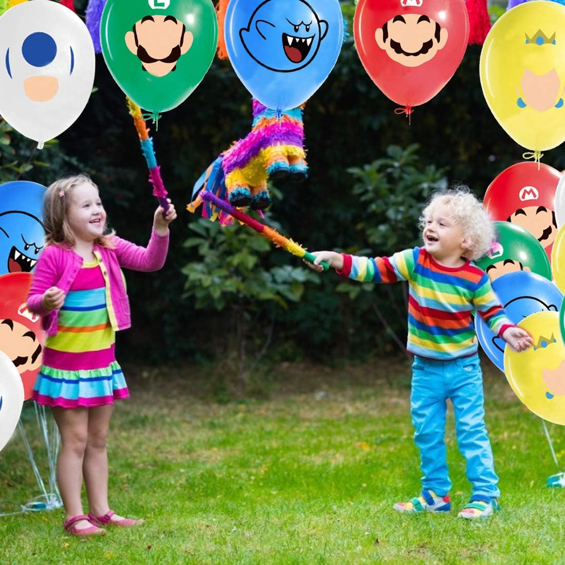 YUESEN Super Mario Party Supplies 20pcs Mario Birthday Balloons for Super Mario Party Favors, 5 Different Patterns 12-inch Ballons for Kids, Boys, Girls Birthday Party Decoration Supplies - Image 5