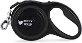 Jenny Wren Tangle-Free Retractable Dog Lead 8M Anti-Slip Handle Black view 2