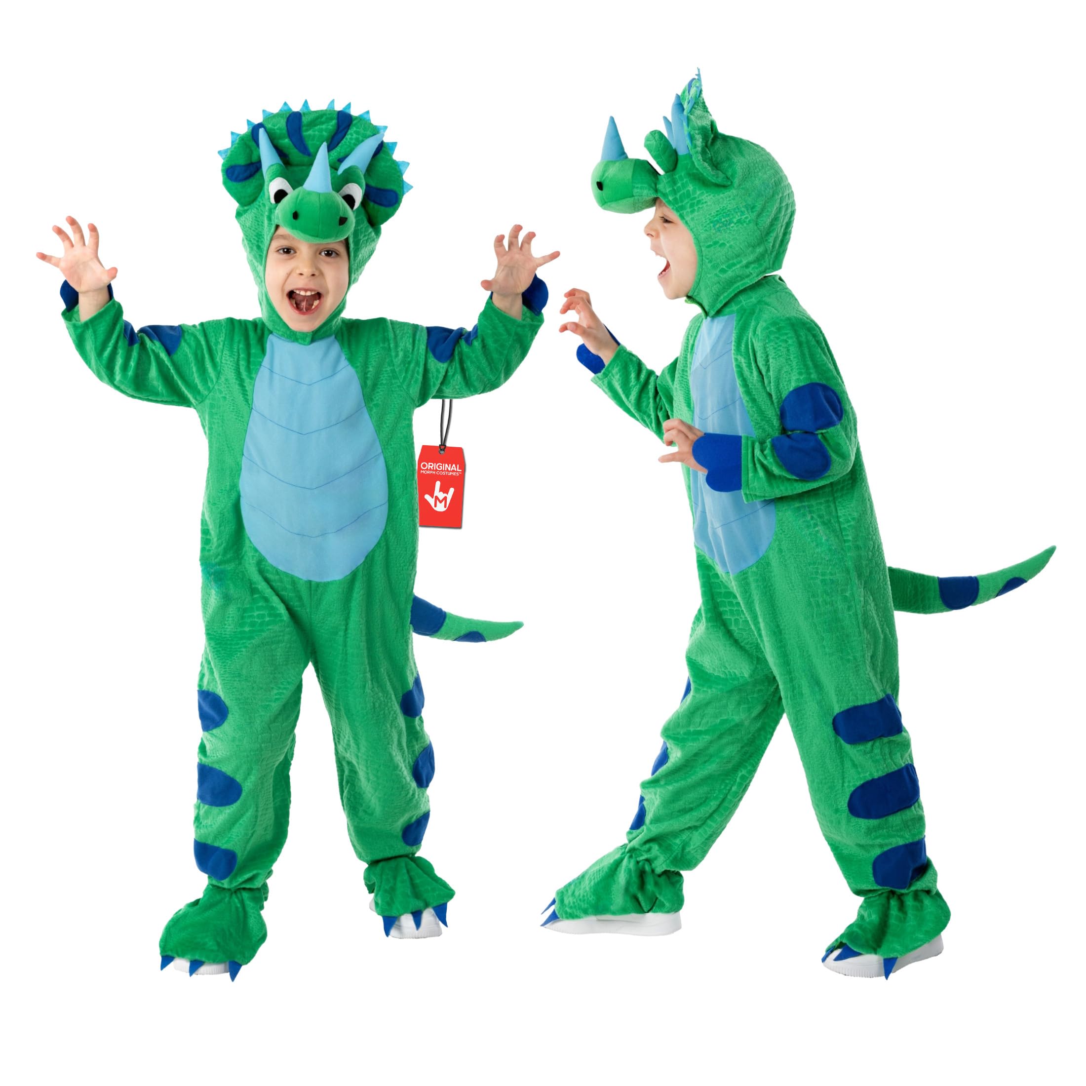 Morph Kids Dinosaur Costume, Toddler Dinosaur Costume, Sibling Halloween Costumes, Triceratops, Halloween Costumes For Kids, 3-4 Years