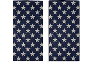 AYTIPUN Patriotic 4th of July Hand Towels for Bathroom Set of 2 Blue Star Memorial Independence Day Print Holiday Print Decorative Handtowels Soft Absorbent Bath Towel for Home Guest Room Hotel Gym Spa