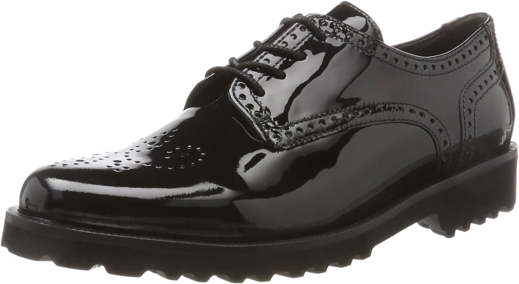 Gabor Shoes Women's Fashion Derbys, Black (97 Schwarz), 4 UK