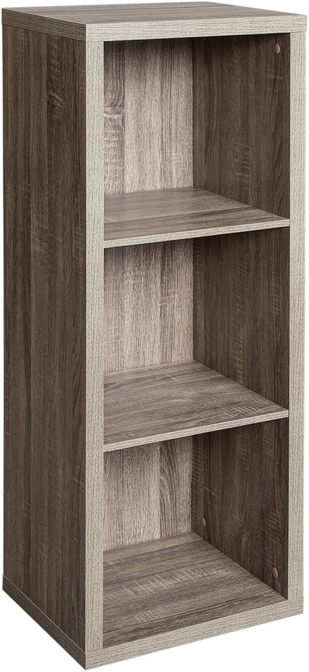 closetmaid 25 cube shoe storage on Amazon Com Closetmaid 1324 Decorative 3 Cube Organizer Weathered Gray Home Kitchen