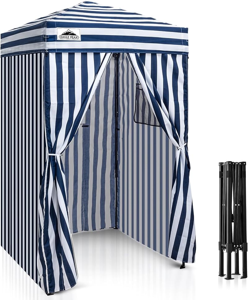EAGLE PEAK 1.2m x 1.2m Pop-up Changing Room Canopy, Portable Cabana