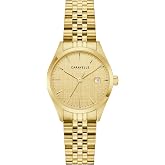 Caravelle Ladies Quartz Dress Watch, 28mm Stainless Steel Case