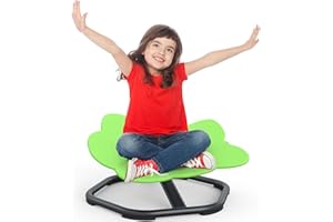 SKONYON Sensory Spinning Chair - for Autistic Kids, 360 ° Swivel Kids Stool Nonslip Sensory Sit and Spin Toys Stool, Autism Swivel Sensory Spin Chair Toy, Training Body Coordination, 200lbs Max Cap