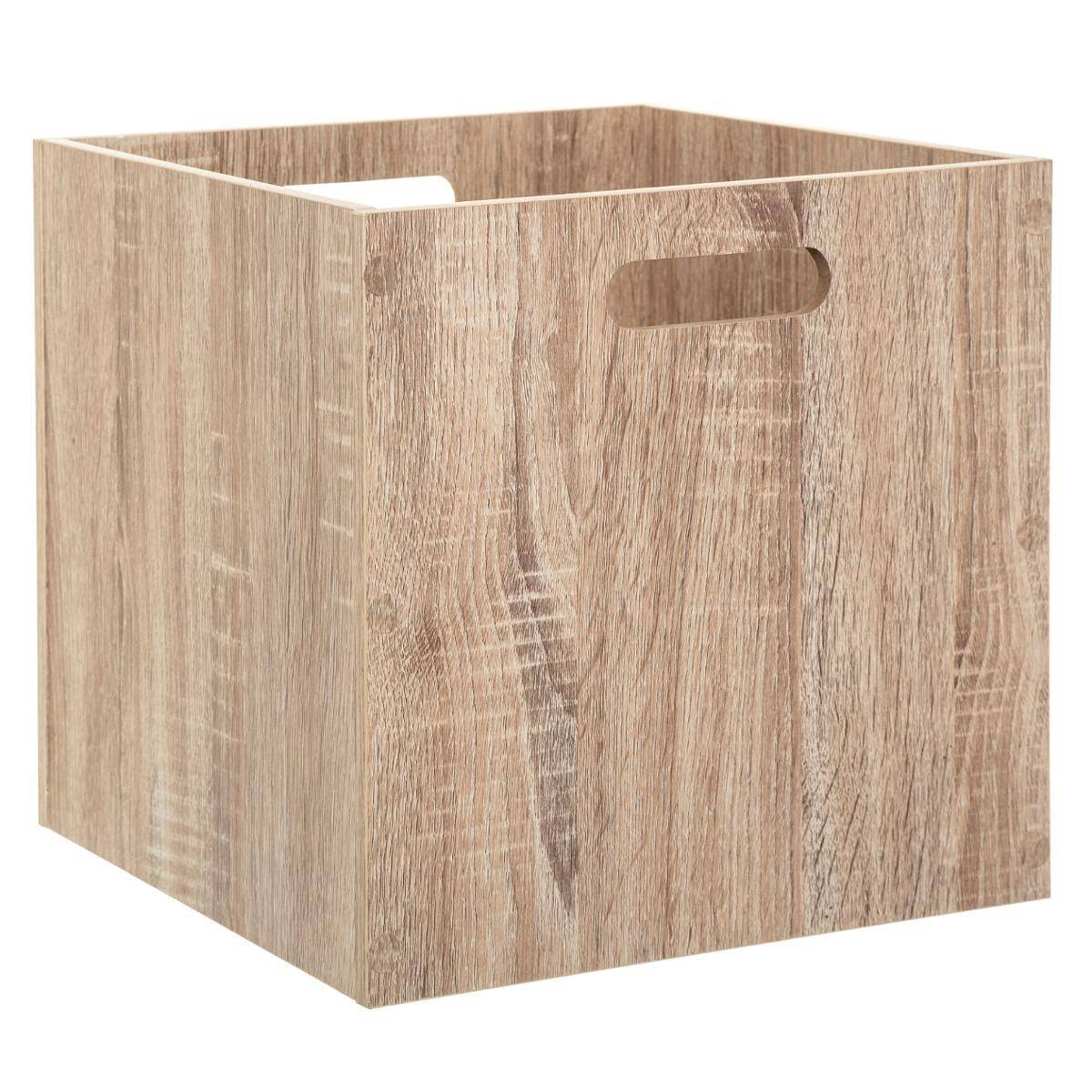 Five Natural Wooden Storage Box