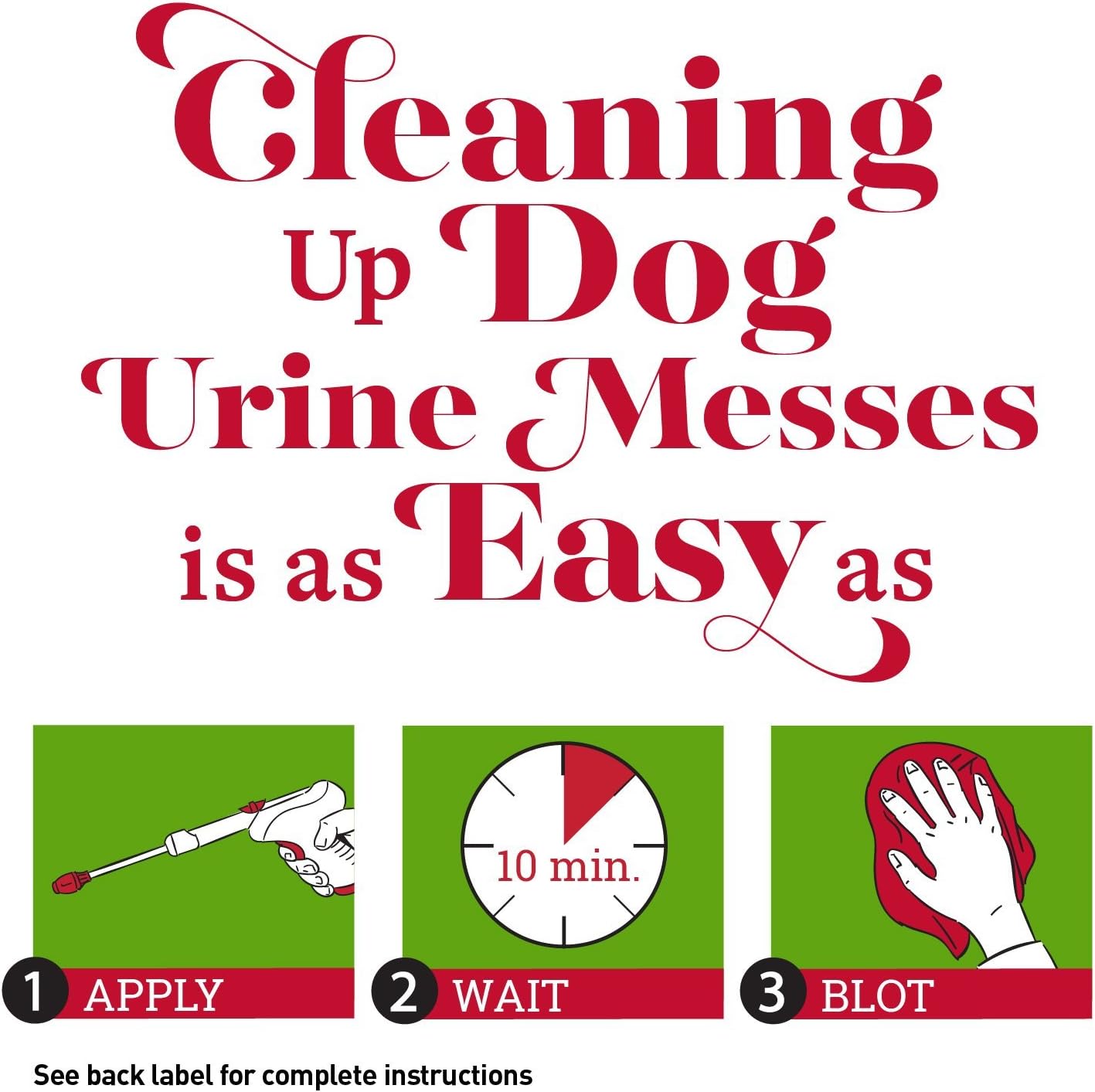 Nature’s Miracle P-97004 Urine Destroyer Dog, For Tough Urine Messes, Accushot 170 Oz : Pet Supplies