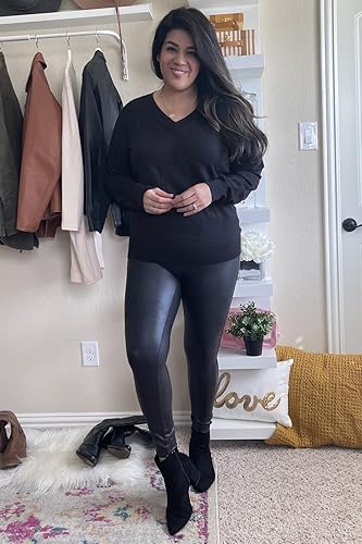 Spring Casual Black Tights Outfit Arach&Cloz Women's Spring Tops