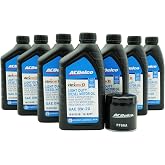 ACDelco dexosD SAE 0W-20 Diesel Oil &amp; PF66A Filter Kit for 3.0L Duramax | 8 Items: 7 of 10-9277 (19370138), 1 of PF66A Oil Filter (19458926), For 3.0L Duramax Diesel Engines